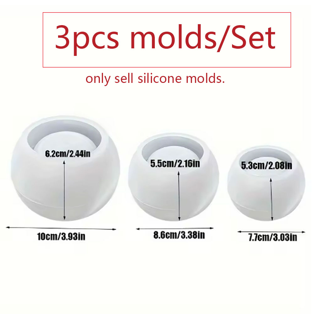 3pcs Round Flower Pot Silicone - Terrazzo Pot Cement recensione e prezzo