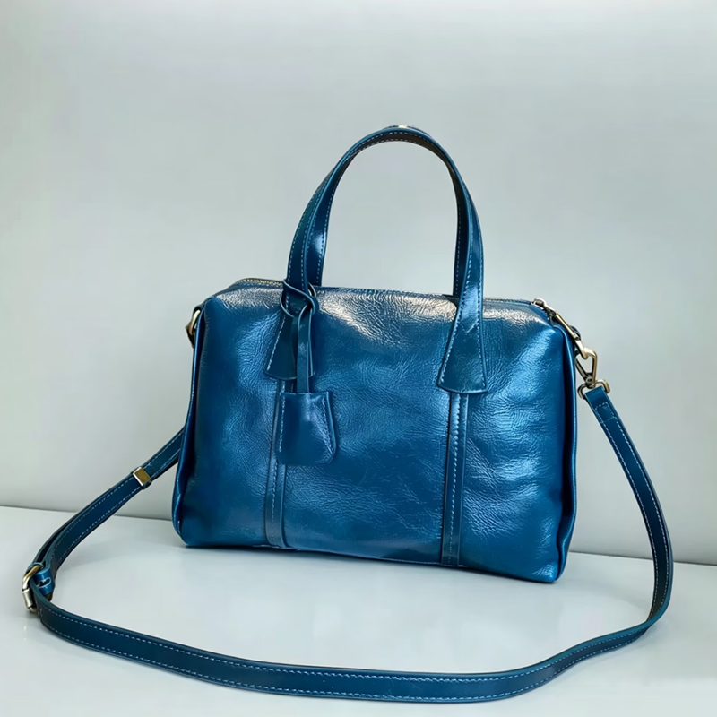 Vintage Real Leather Handbag F - Interior Design Style recensione e prezzo