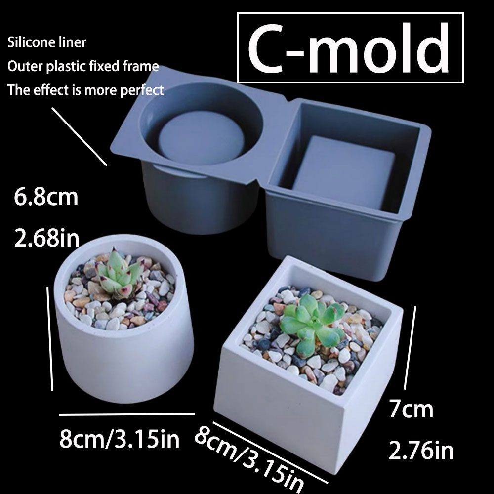 Cement Plant Pot Concrete Mold - Terrazzo Pot Cement recensione e prezzo