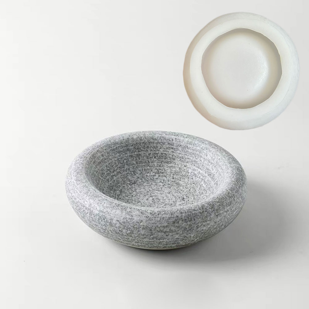 Round Cement Bowl Silicone Mol - Terrazzo Pot Cement recensione e prezzo