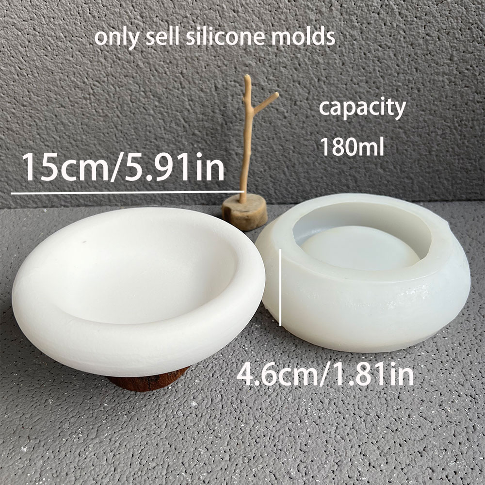 Round Cement Bowl Silicone Mol - Terrazzo Pot Cement recensione e prezzo