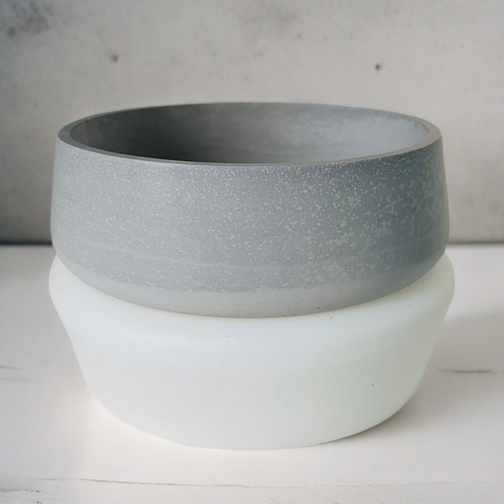 Large Bowl Flower Pot Silicone - Terrazzo Pot Cement recensione e prezzo