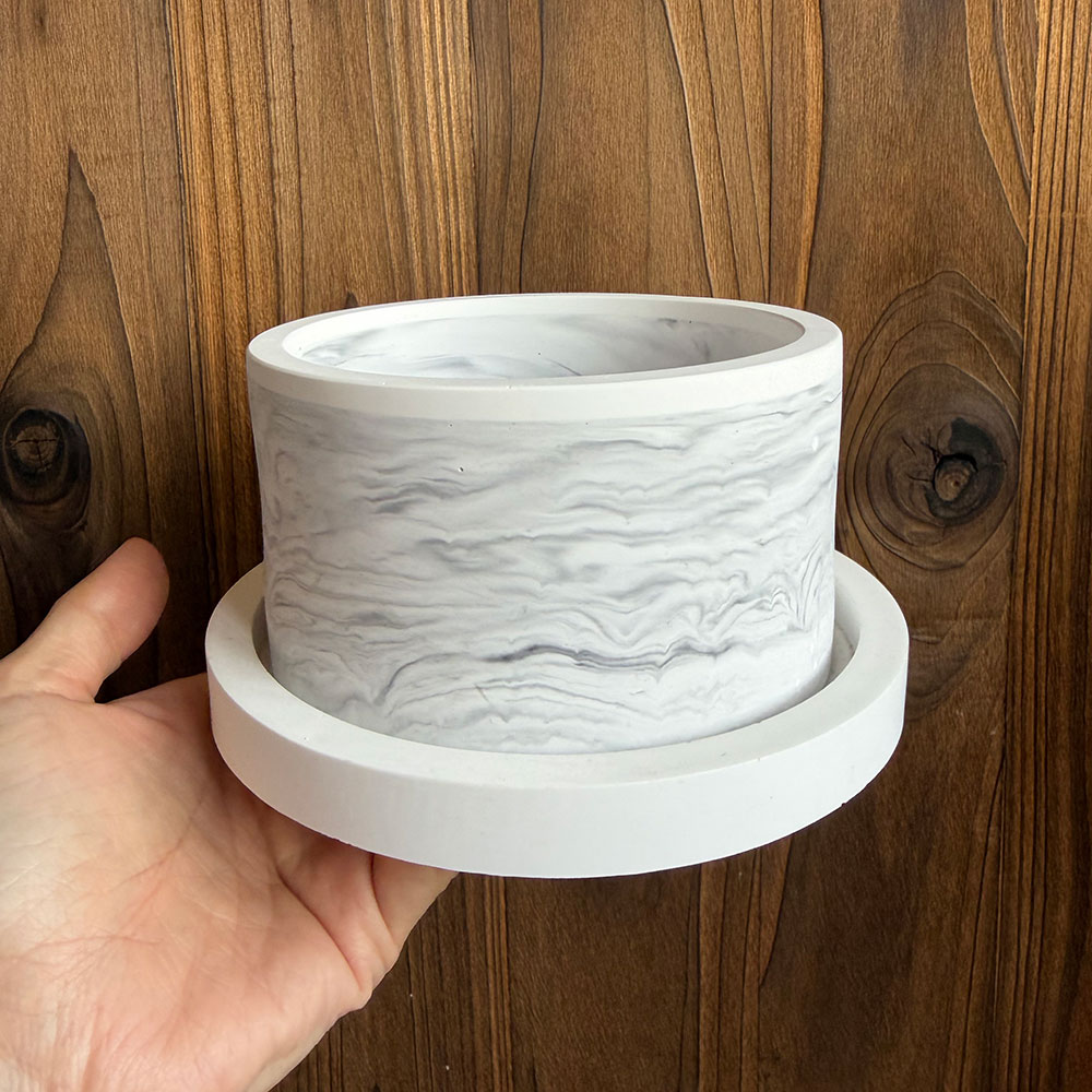 Large Concrete Planter Mold Si - Terrazzo Pot Cement recensione e prezzo