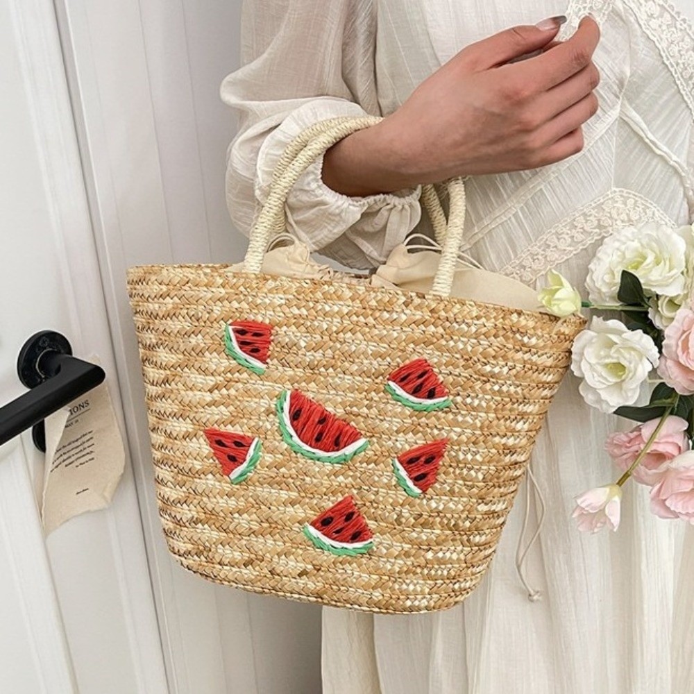 Embroidery String Straw Tote B - Interior Design Style recensione e prezzo