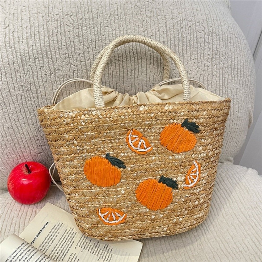 Embroidery String Straw Tote B - Interior Design Style recensione e prezzo