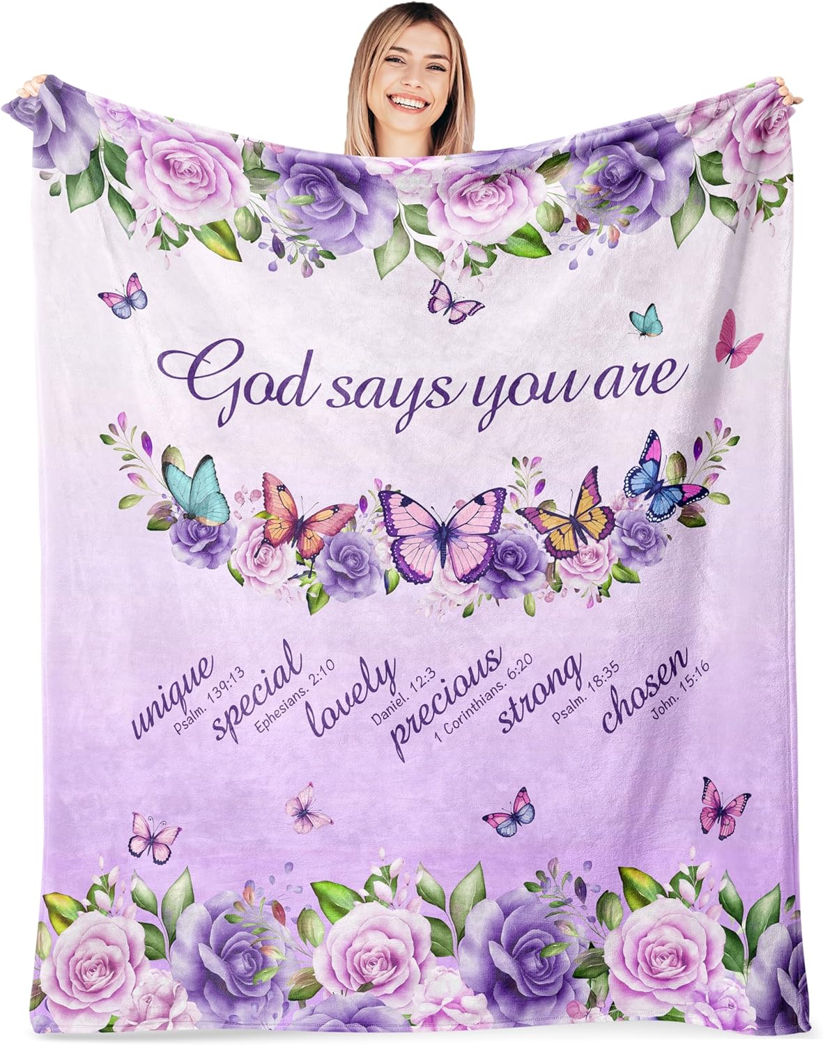 Purple Roses Butterflies Faith - Interior Design Quotes recensione e prezzo