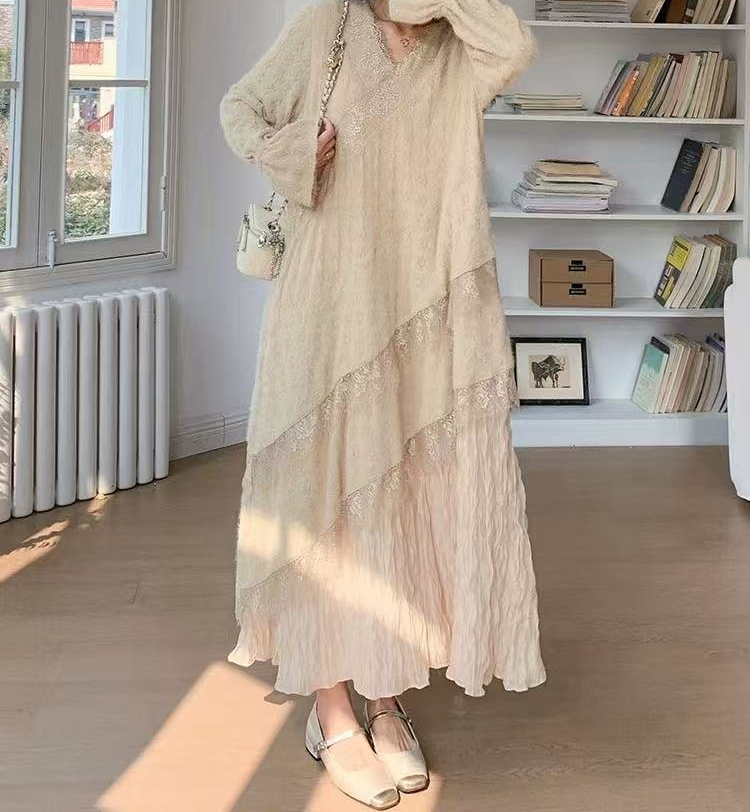 Knitted Jacquard Pleated Dress - Interior Design Xl recensione e prezzo