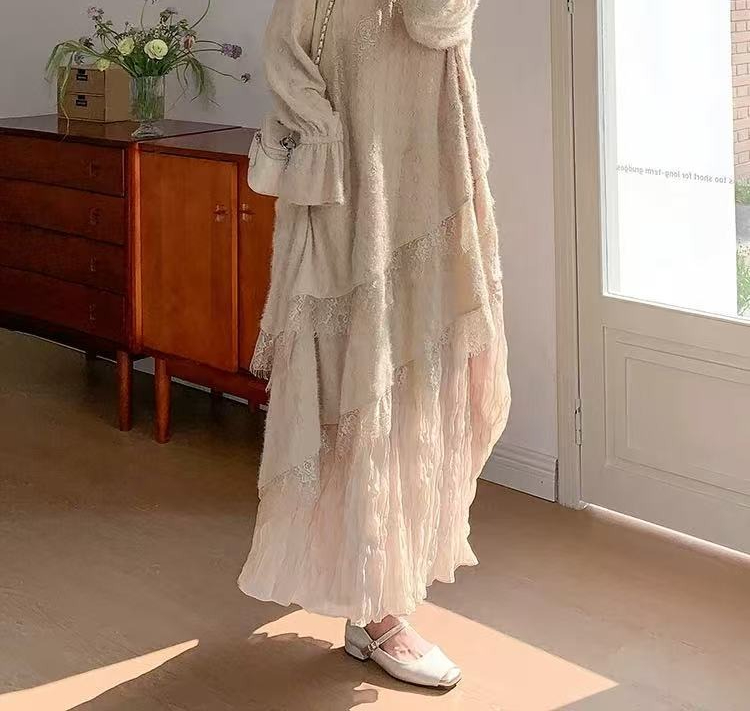 Knitted Jacquard Pleated Dress - Interior Design Xl recensione e prezzo
