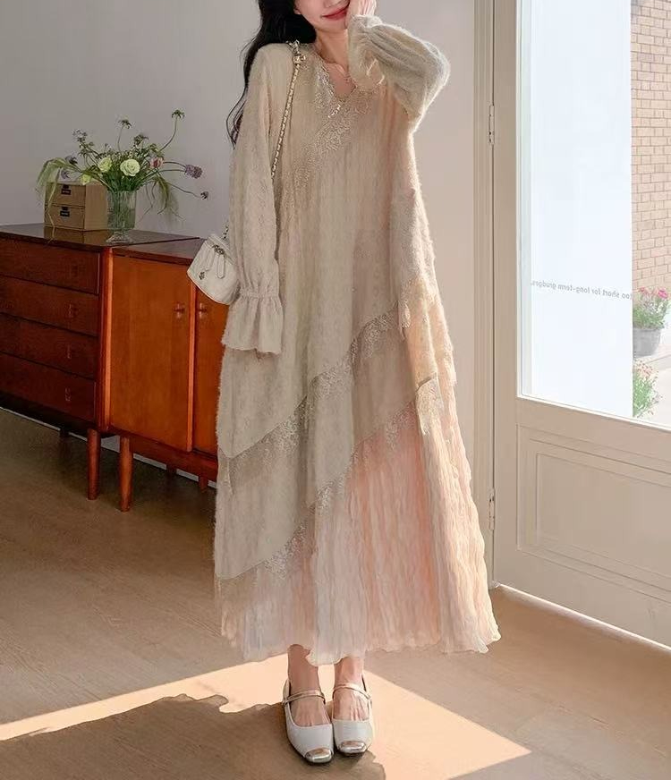 Knitted Jacquard Pleated Dress - Interior Design Xl recensione e prezzo