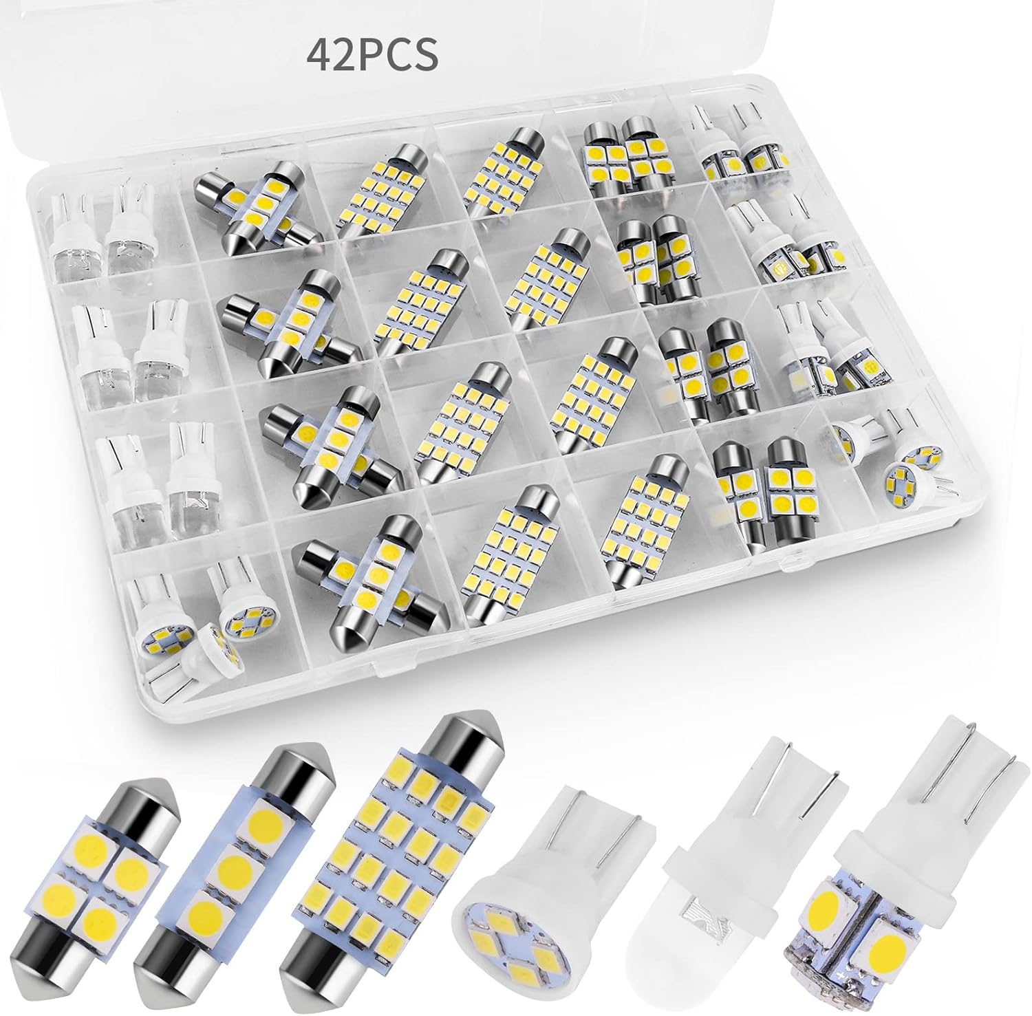 42 Pieces Interior Car Lights, - Interior Design Icon recensione e prezzo