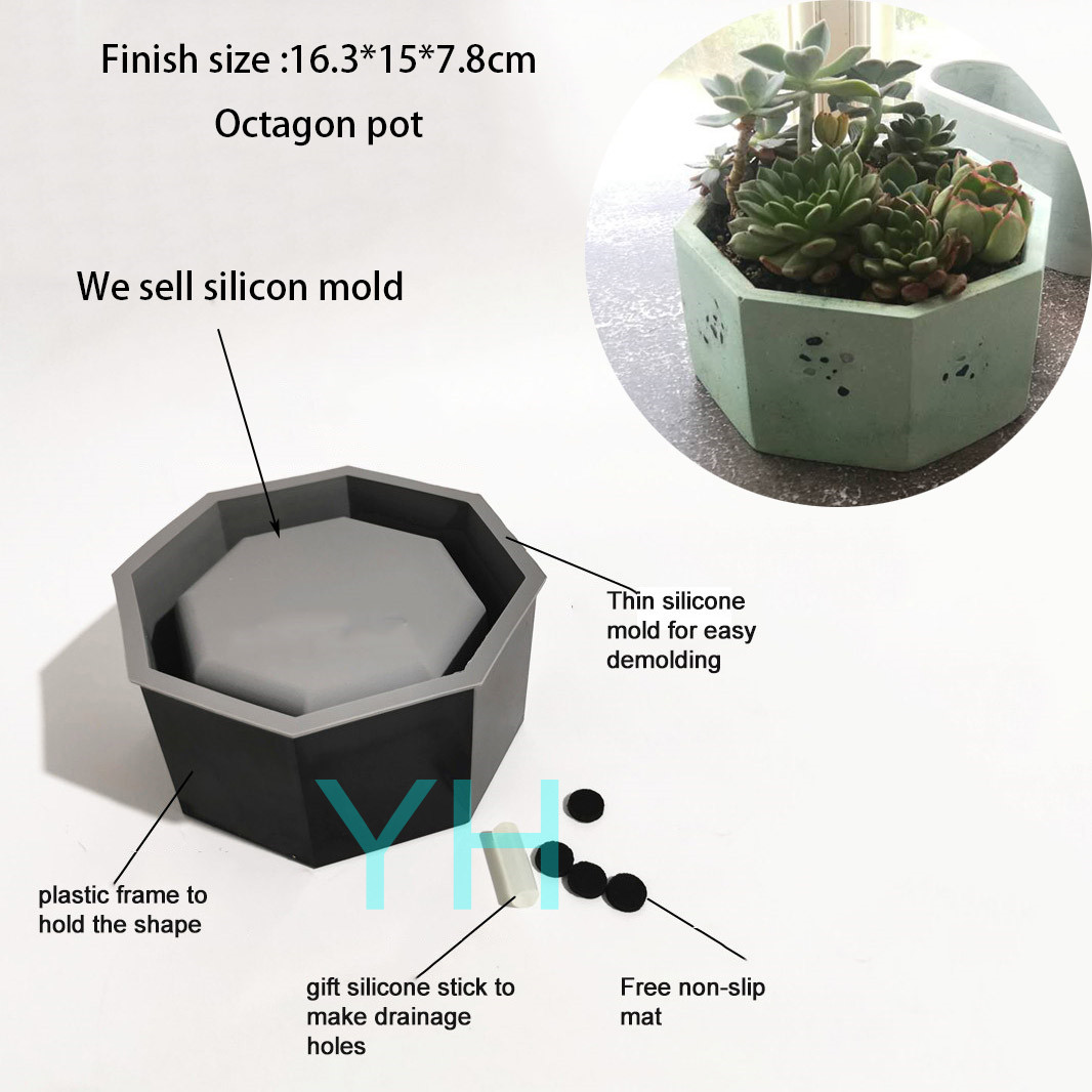 Cement Flower Pot Silicone Mol - Terrazzo Pot Cement recensione e prezzo