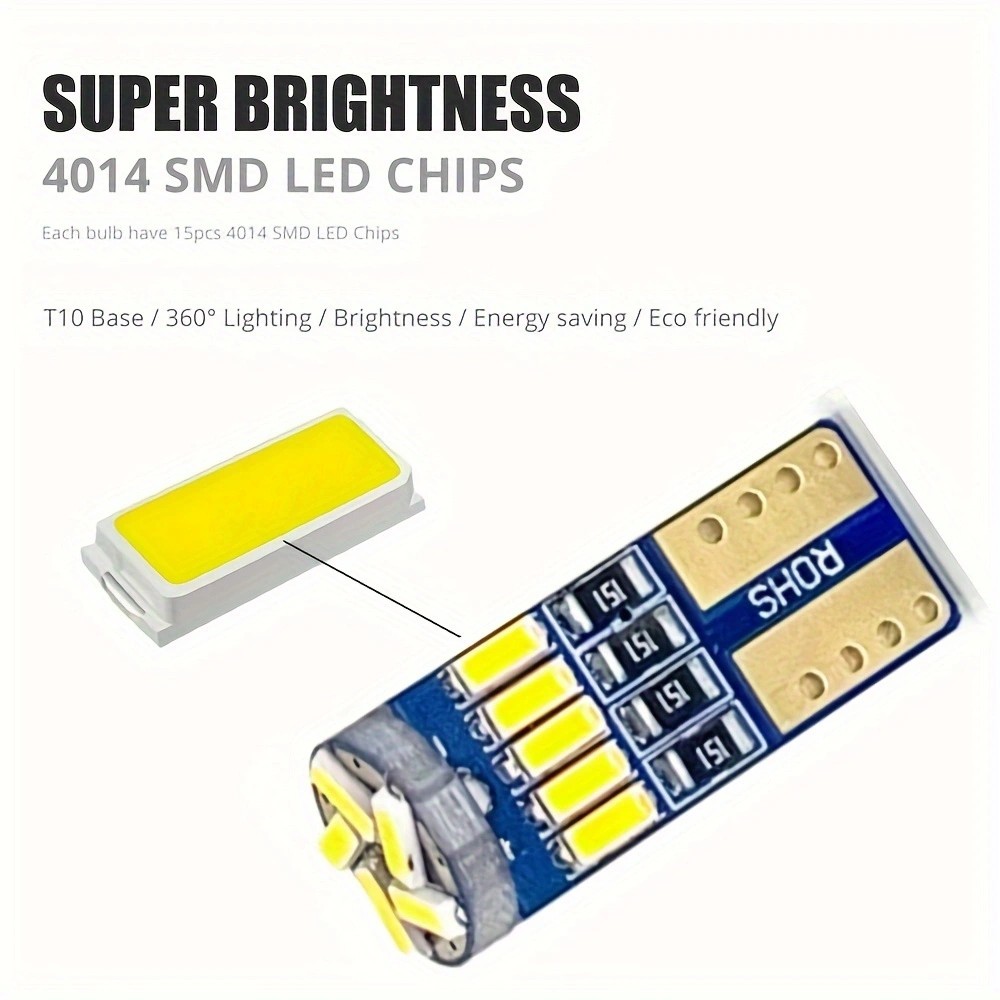 10pcs Car Led Light T10 4014 1 - Interior Design Icon recensione e prezzo