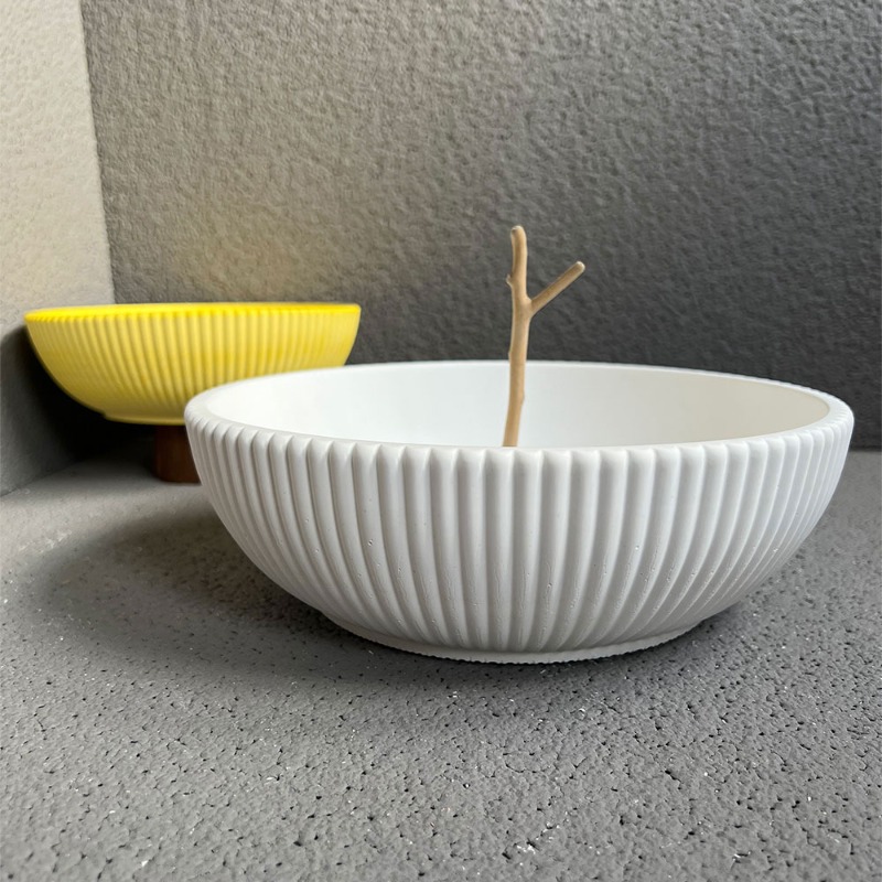 A Top Quality Large Striped Bo - Terrazzo Pot Cement recensione e prezzo