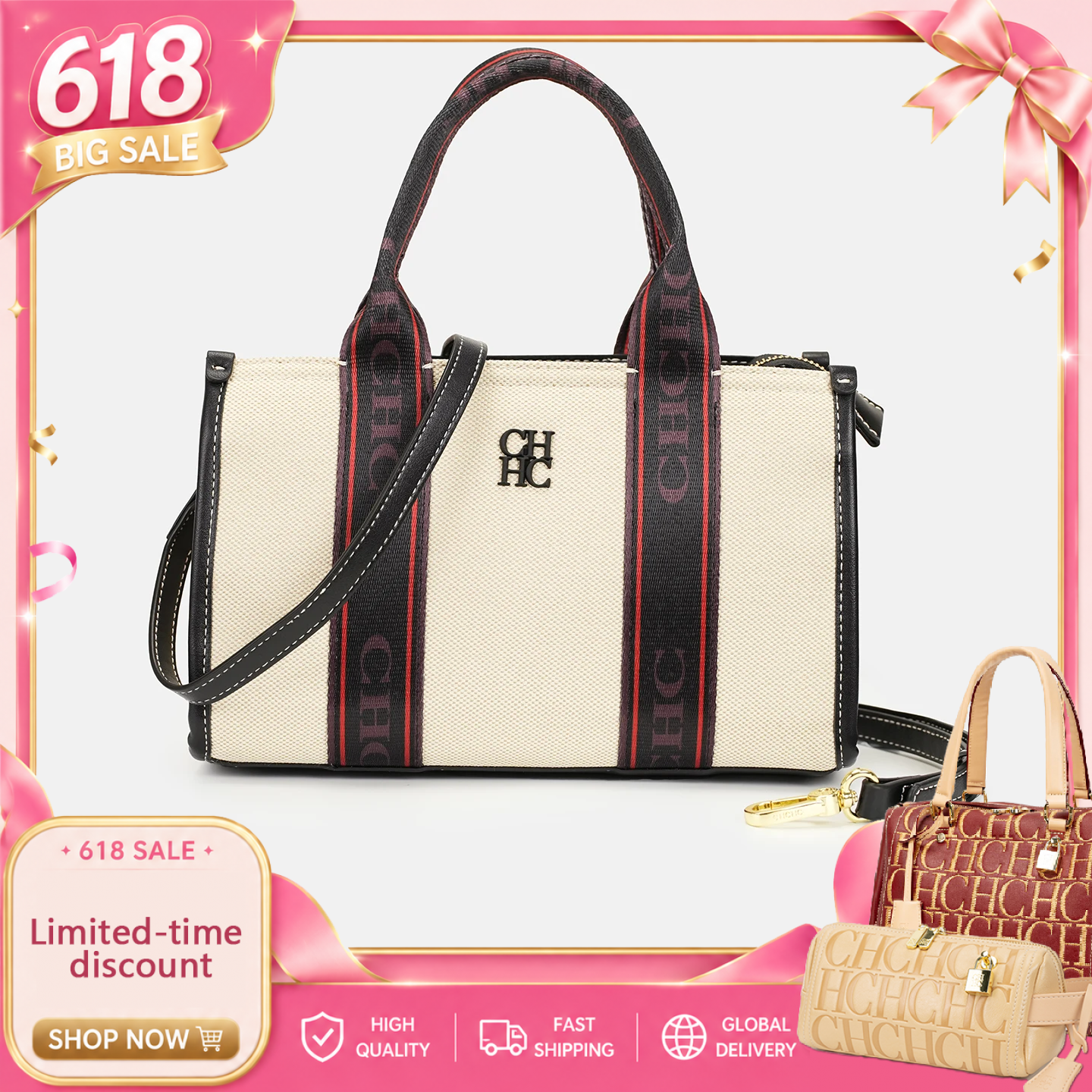 CH Fashion Canvas Handbag Port - Interior Design Style recensione e prezzo
