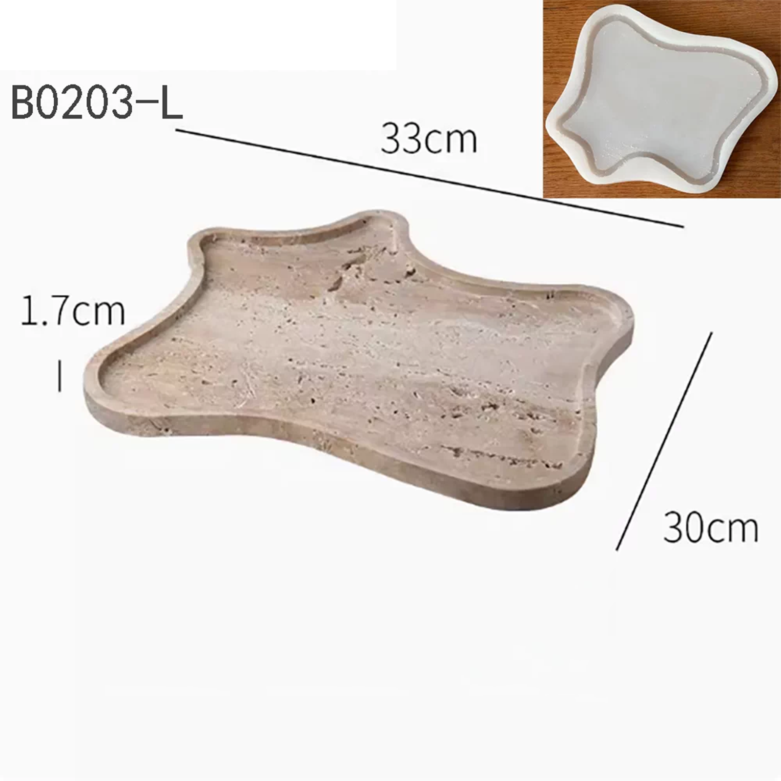 Large Scale Organic Shape Sili - Terrazzo Pot Cement recensione e prezzo